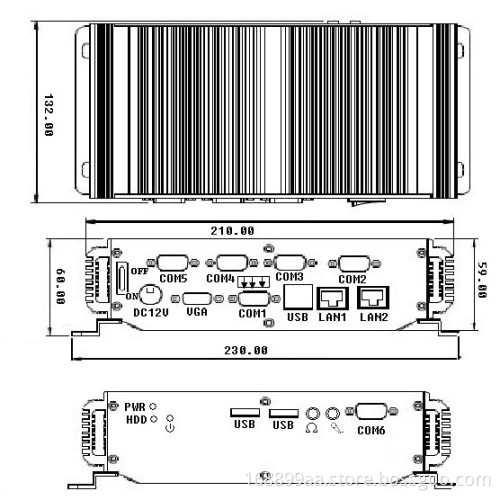 dual core embedded pc with Intel D525